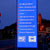 Werbepylon 4 x 1,5 mtr. beidseitig beleuchtet in LED-Technik, Zargen lackiert, Beschriftung in transluzenter Folie